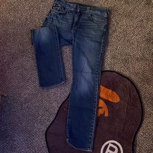 “true religion” blue jeans size 34